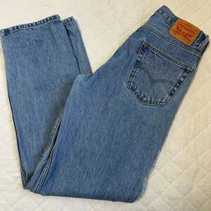 Vintage 80sLevi's 550 Made In Lesotho Classic Straight Men's Jeans in Light Blue